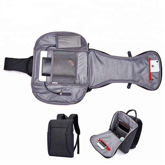 • Black Backpack Waterproof • - Picture 6 of 10